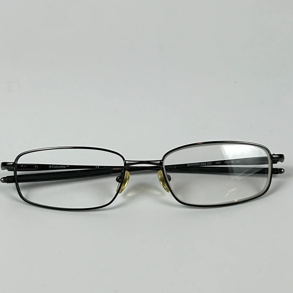 Columbia Barton Lake Mens Eyeglasses Frame Brown Full Rim Metal 54-18-140 mm